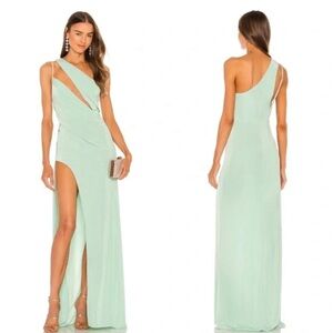 NWT Katie‎ May X Revolve A Cut Above Maxi Dress in Green Size XS